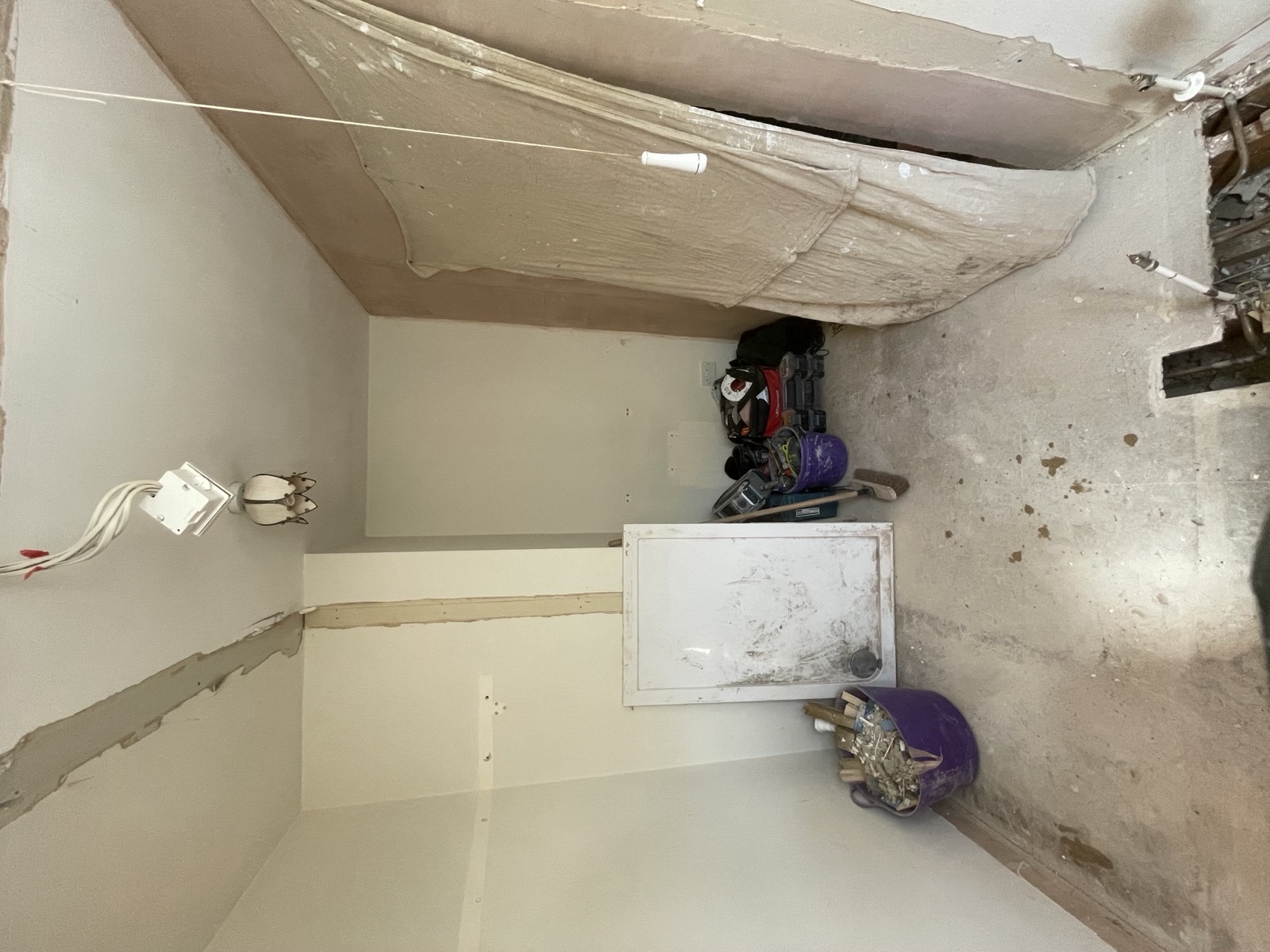 Dover bathroom project before tiling