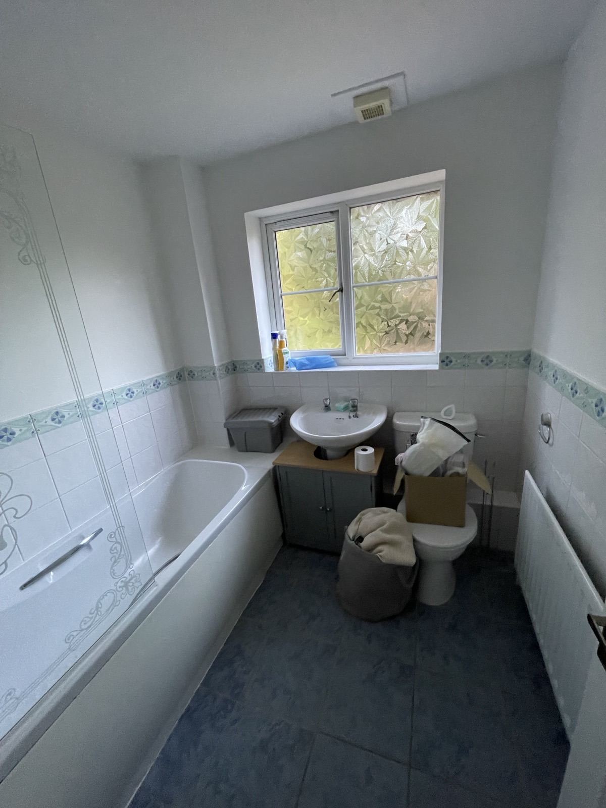 Family bathroom before renovation work