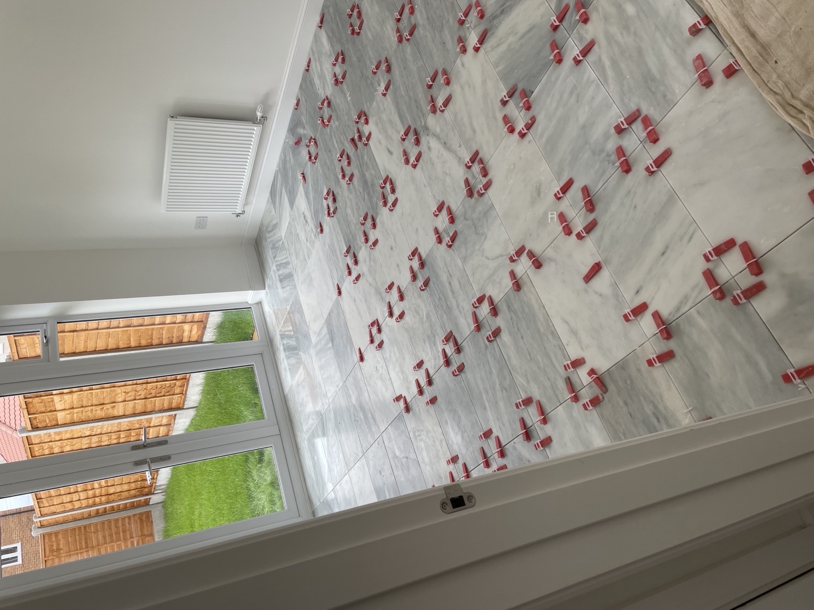 Natural stone tiling installation